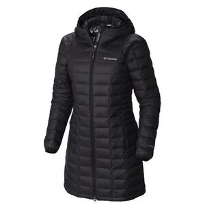 Columbia | Voodoo Falls Turbo Down Parka Hooded Coat in Black Size XXL